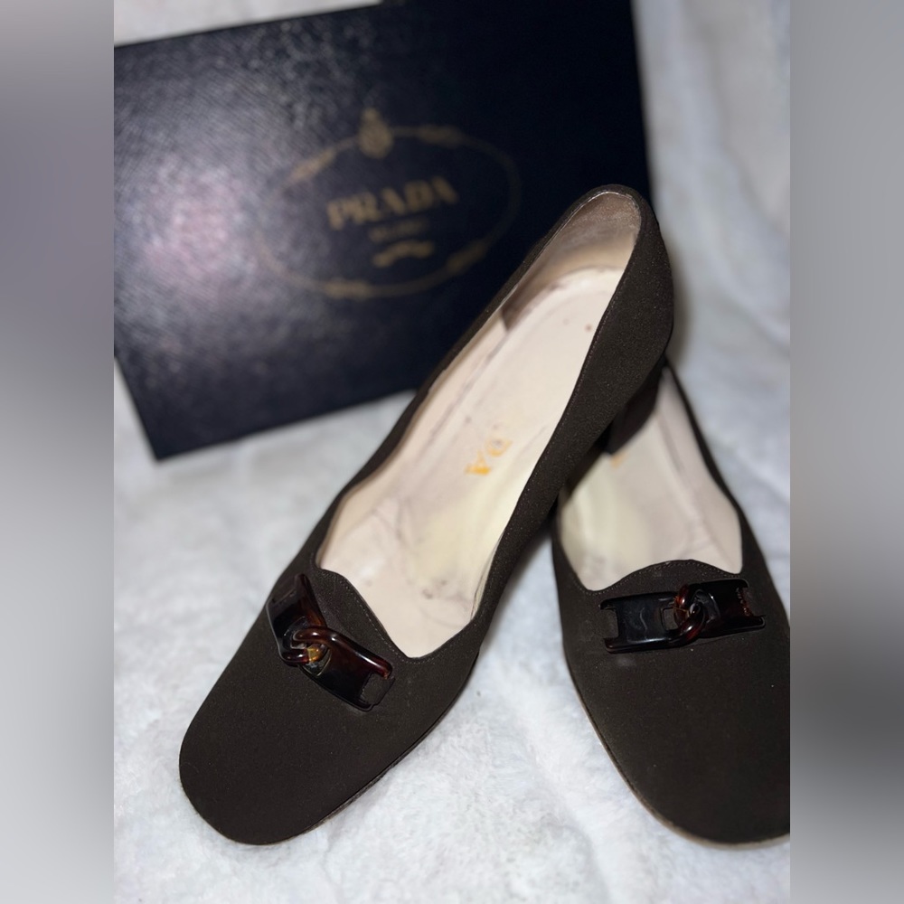 PRADA  Canvas Pumps  brown
